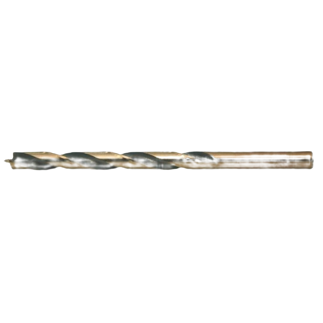 Black and gold high-speed drill bit with spiral flute, suitable for wood and plastic in drill bits and tool accessories collections