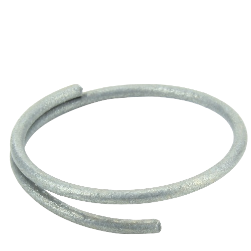 Metal retaining ring with a split design, used for securing parts in tools and home improvement applications