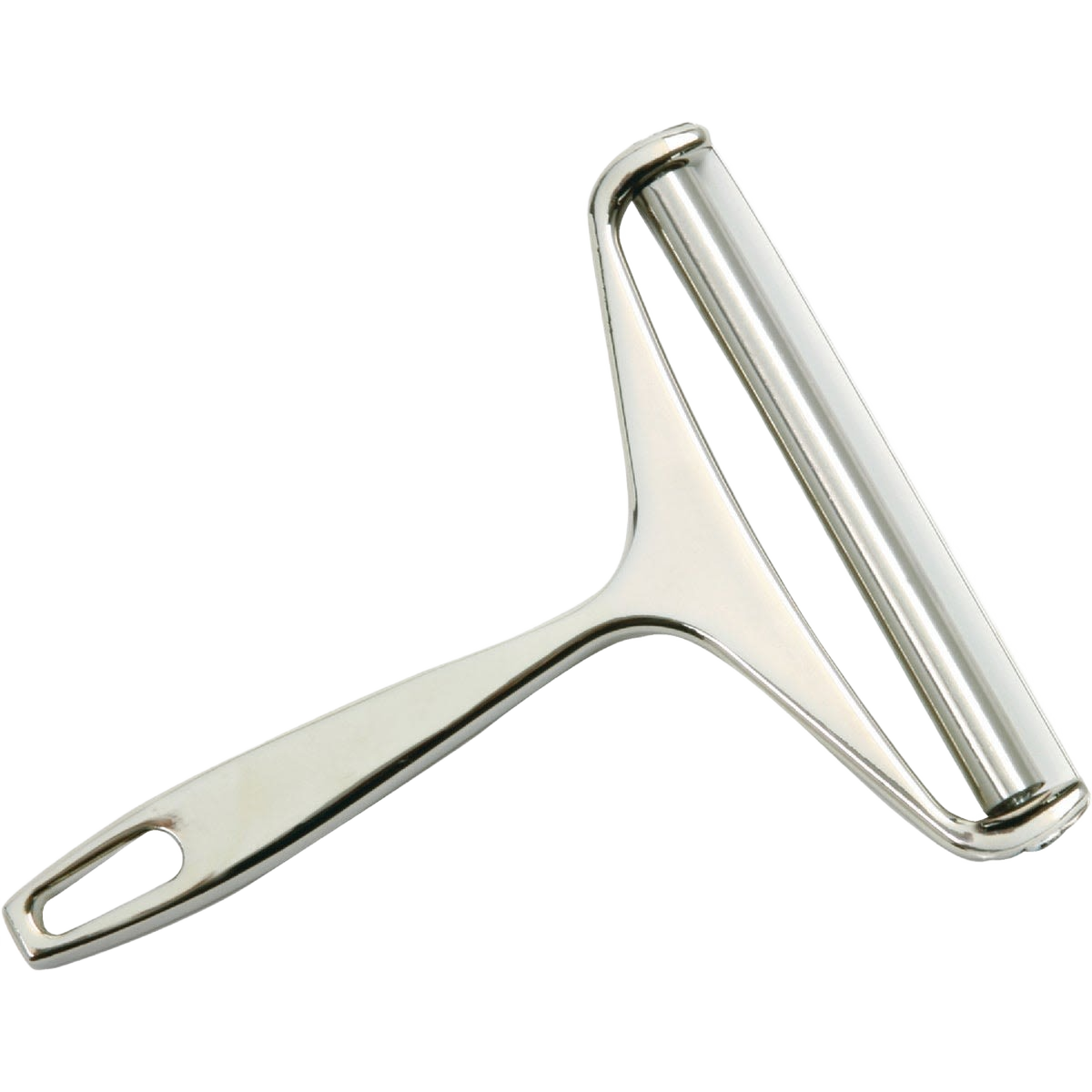 Chrome-finished cheese slicer with ergonomic handle, part of kitchenware and under $50 cooking tools collection