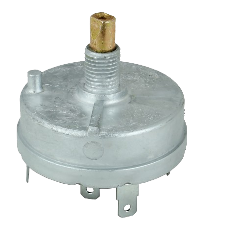 Metal toggle switch with threaded brass shaft and multiple terminals for tools and home improvement use