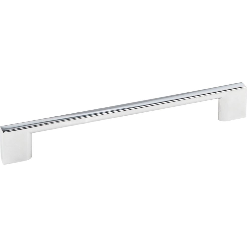 Polished chrome cabinet pull with a sleek modern design, ideal for furniture and hardware home improvement projects under $50