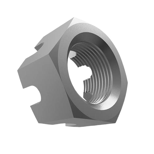 Hexagonal slotted nut with threaded interior, John Deere parts and accessories in Parts & Lubricants under $50 collection