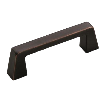 Oil-rubbed bronze cabinet pull with 3-inch center-to-center spacing for furniture hardware and home improvement projects