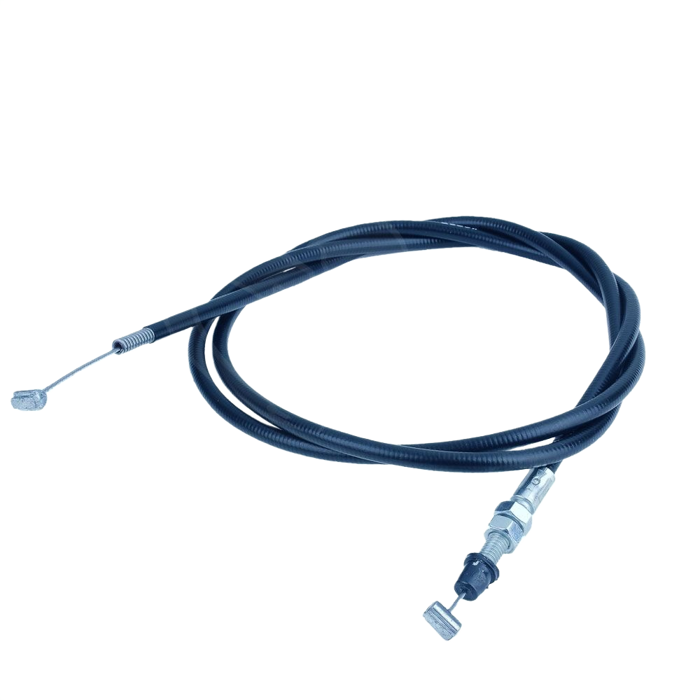 Black throttle cable with metal fittings, suitable for Honda parts and lubricants collection under $100