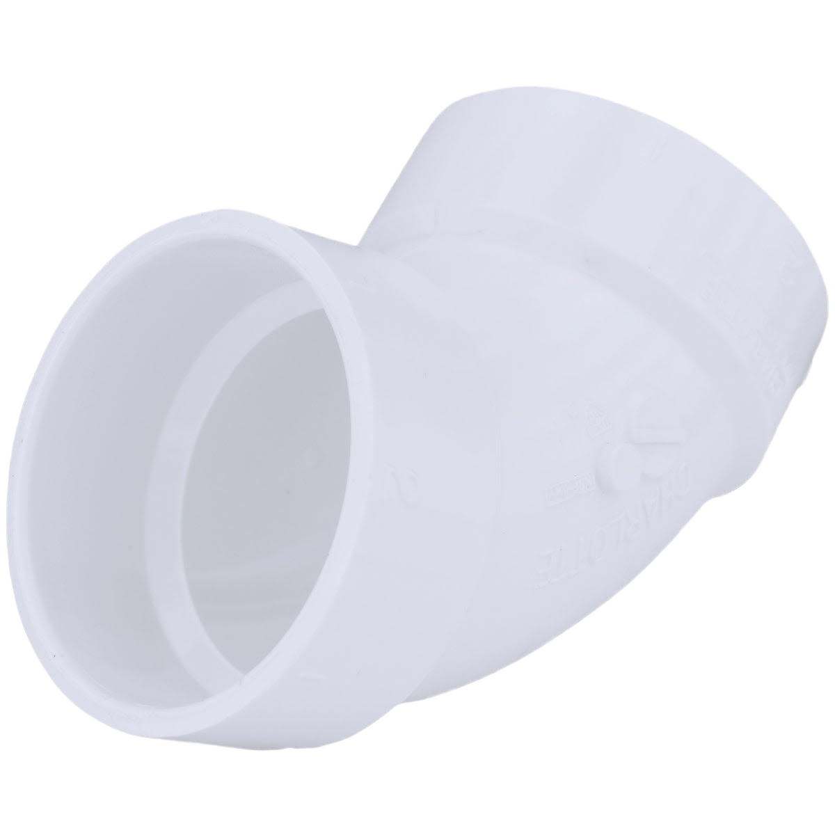 White Schedule 40 PVC 60-degree elbow fitting for plumbing and pipes & fittings collections under home improvement