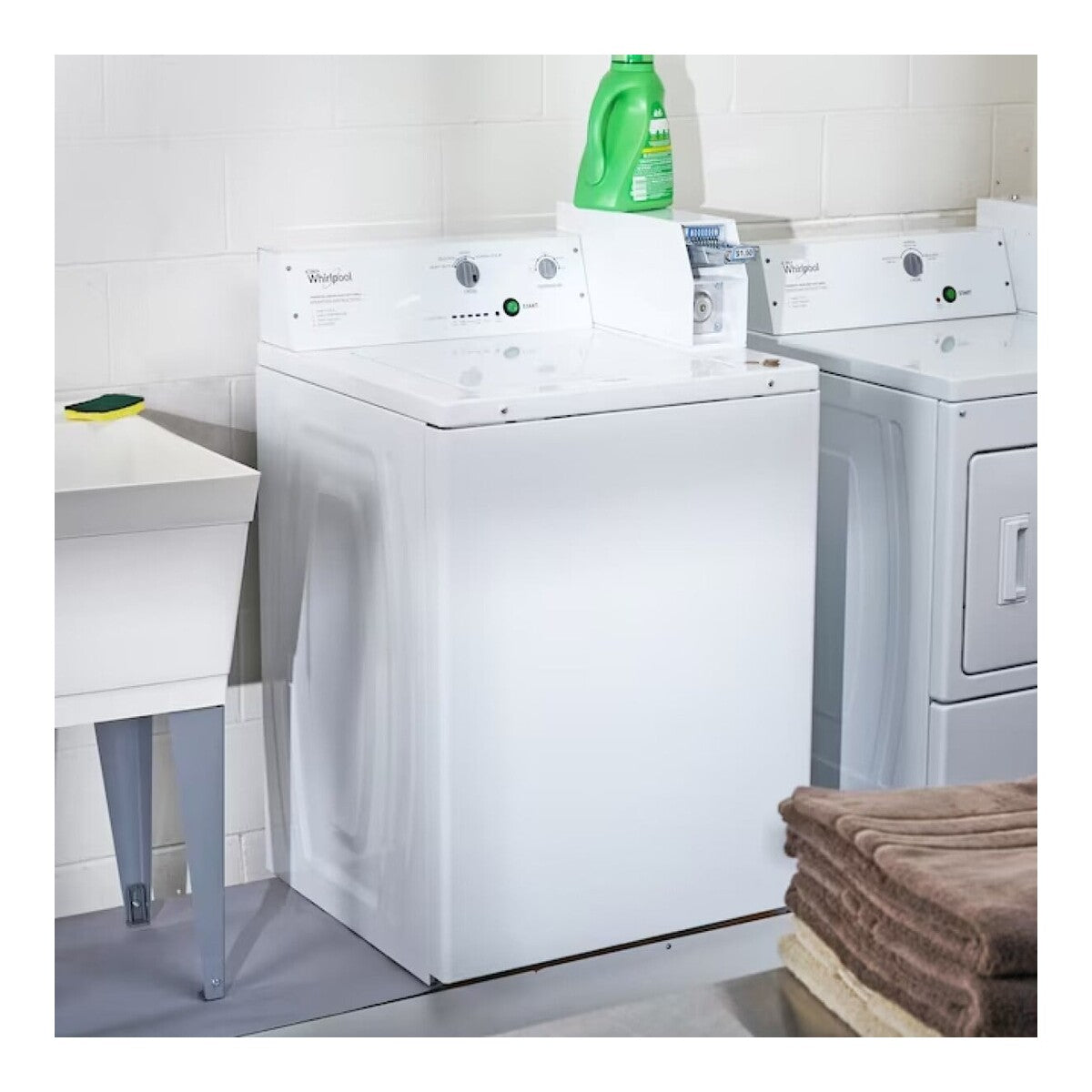 Commercial Top-Load Washer, Coin Slide
