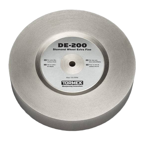 Extra fine diamond sharpening wheel designed for precise edge refinement in tools and home improvement tasks