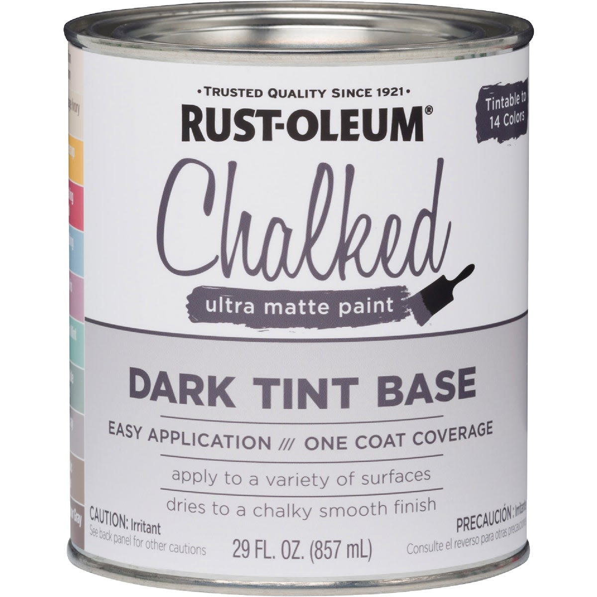 Can of Rust-Oleum ultra matte chalked paint dark tint base in Specialty Paint and Home Improvement collections