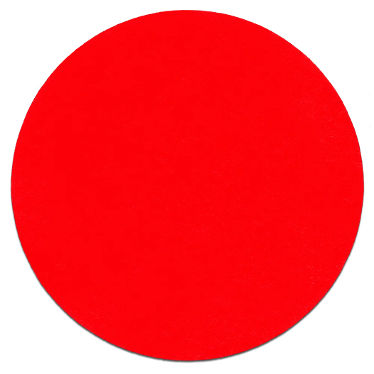 Red 5-inch sanding disc with 120-grit texture for tools and home improvement applications