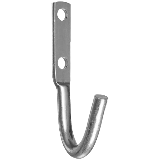 Zinc-finished steel hook for tarp and rope storage in hardware and fasteners collections under $50