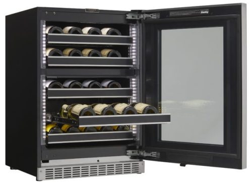37 Bottle Silhouette Under-Counter Wine Cellar, Left Hand Swing Only