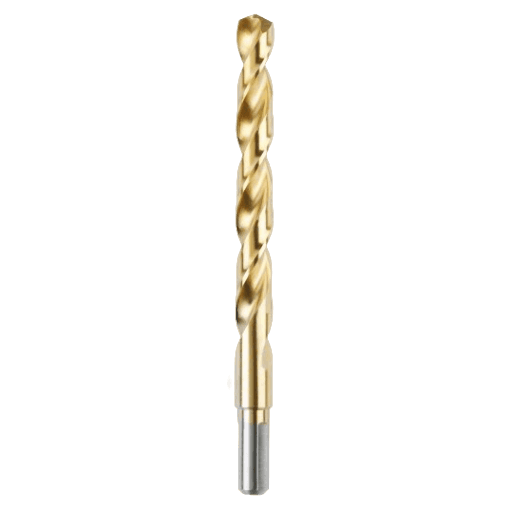 Titanium-coated 4mm drill bit with variable helix design for power tool accessories in home improvement tools collection