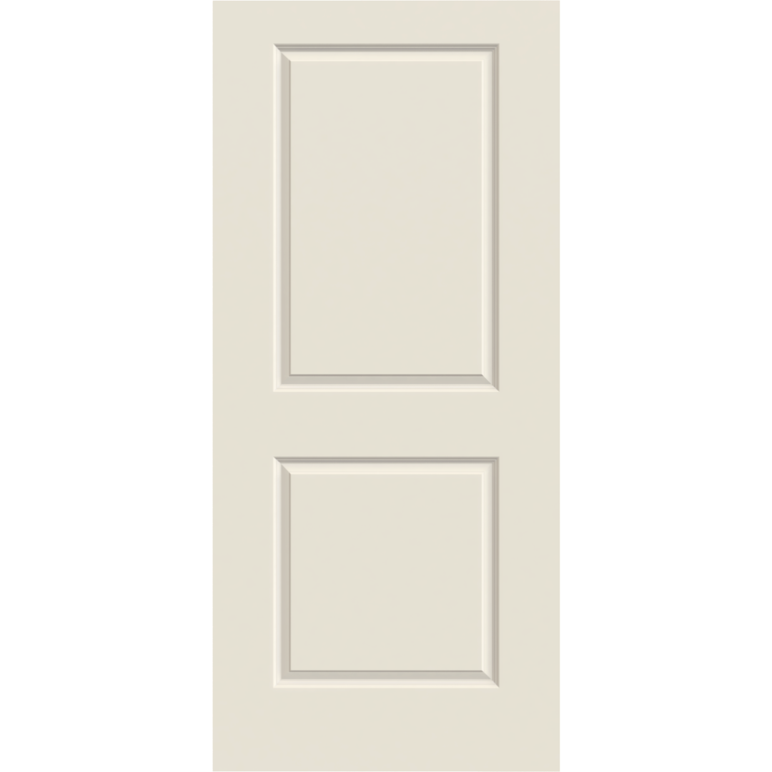 Jeld-Wen 24 in. x 80 in. Carrara Primed 2-Panel Interior Slab Solid Core Door