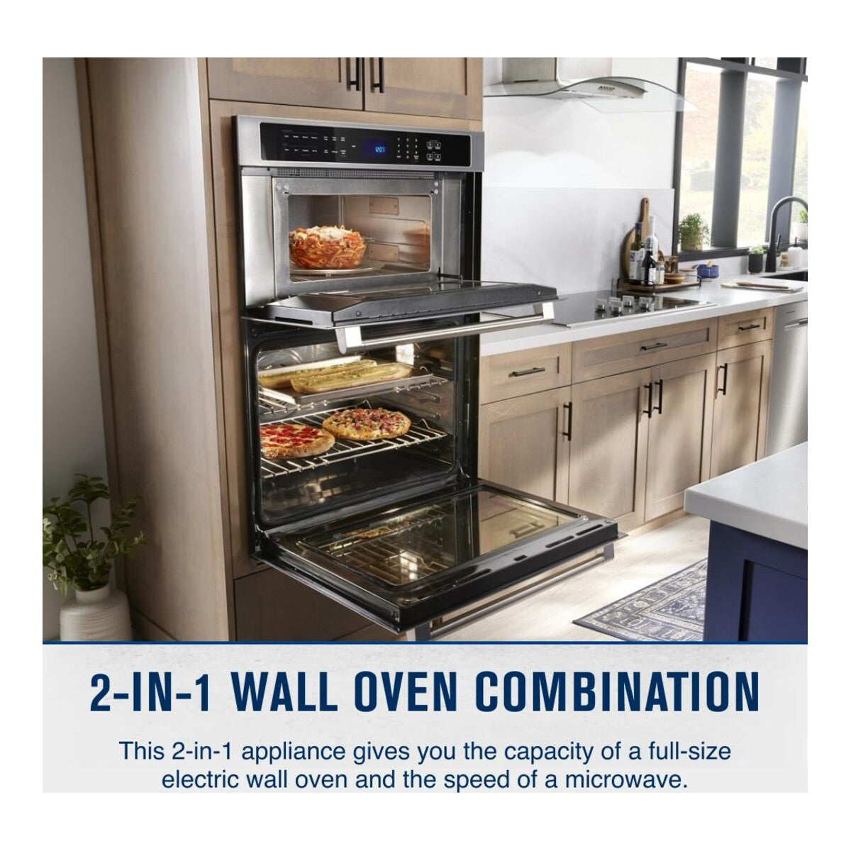 30-inch Wall Oven Microwave Combo with Air Fry and Basket - 6.4 cu. ft.