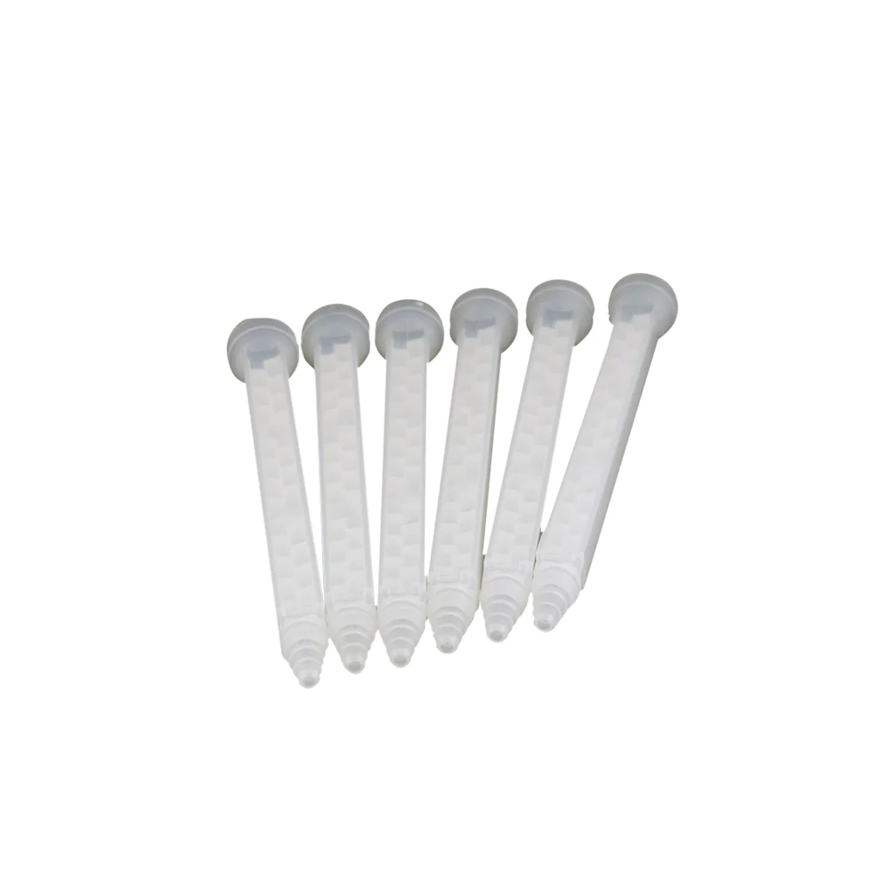 Set of six white disposable static epoxy mixing tips for use in paint sprayers and epoxy tools under $50 collections