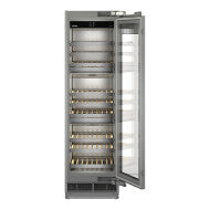 Built-In Full Size Wine Cabinet 24", 3 Zones, Right Hinge