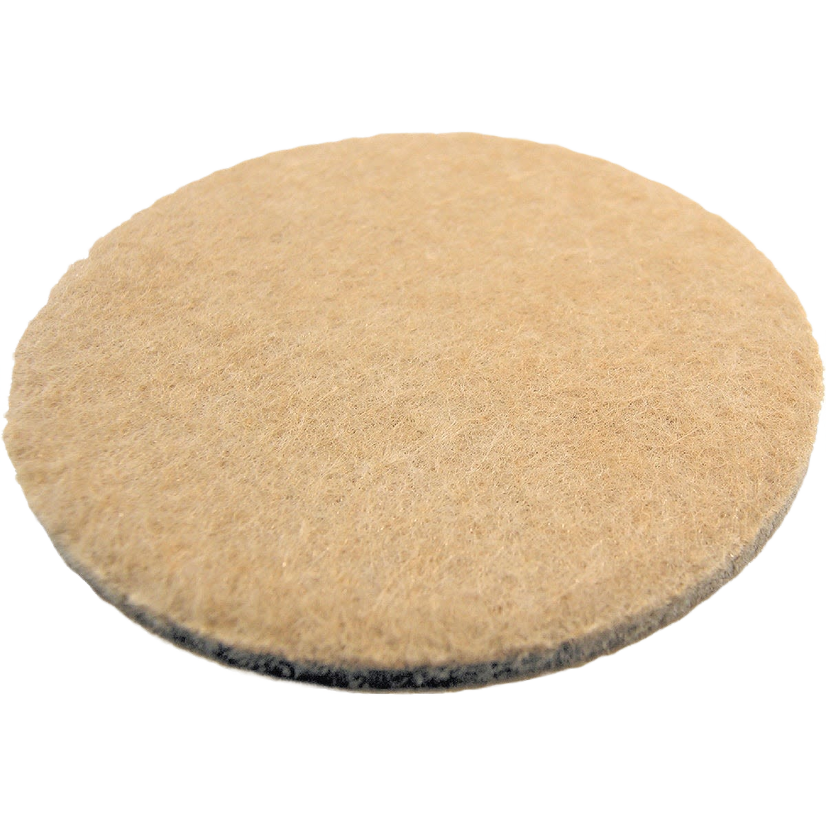 Round 2-inch felt pad furniture glide with heavy-duty backing for floor protection and smooth movement in home improvement tasks