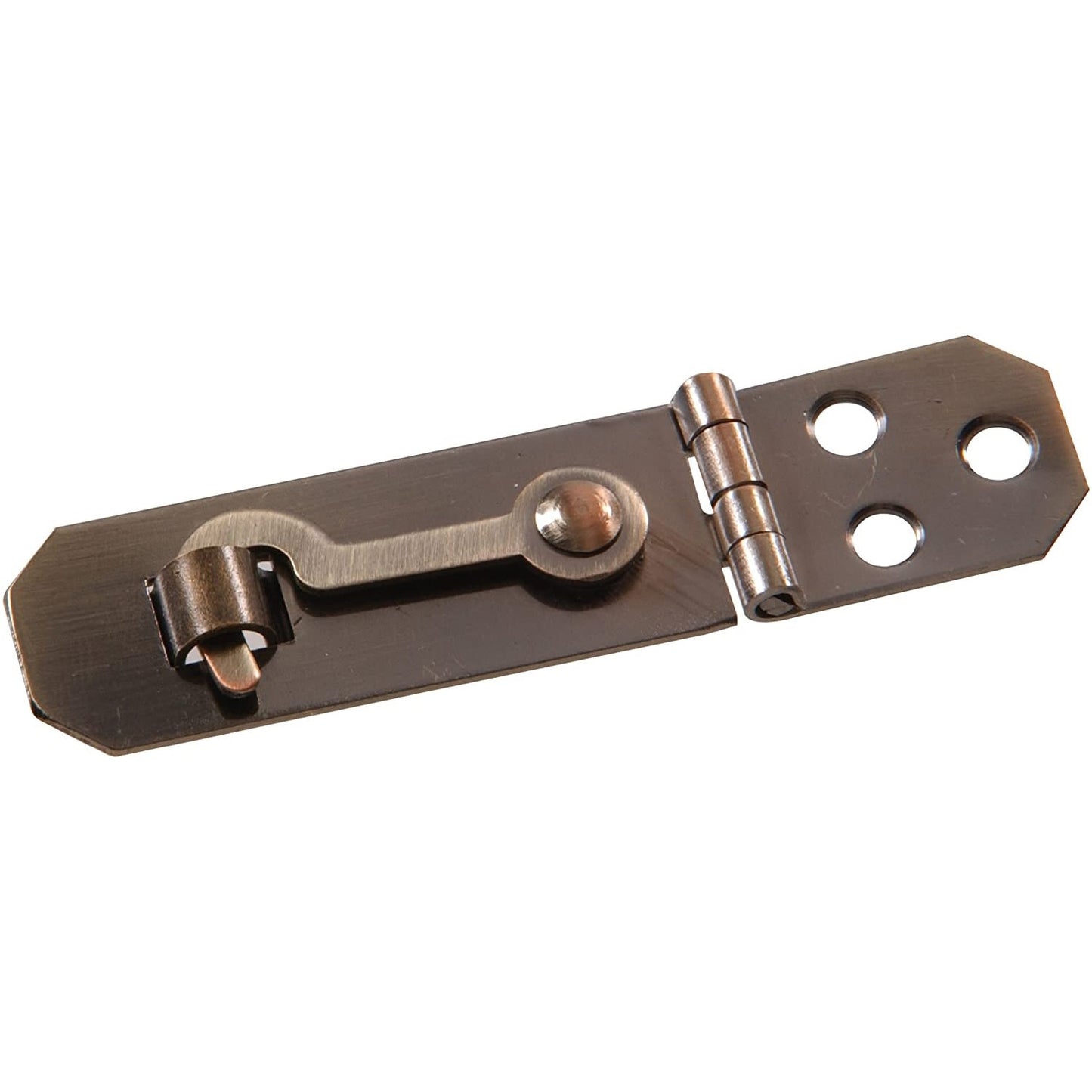 Antique brass decorative mini hasp with hook, designed for secure fastening in hardware and fasteners collections under $50