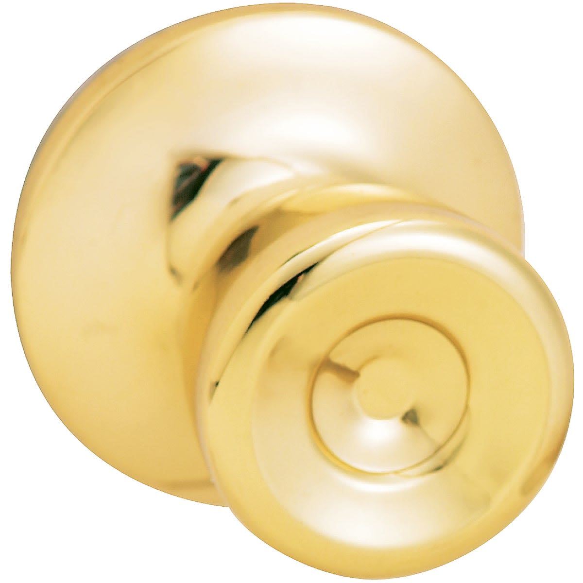 Polished brass tulip-style passage knob for interior doors in door knobs and hardware collections under $50