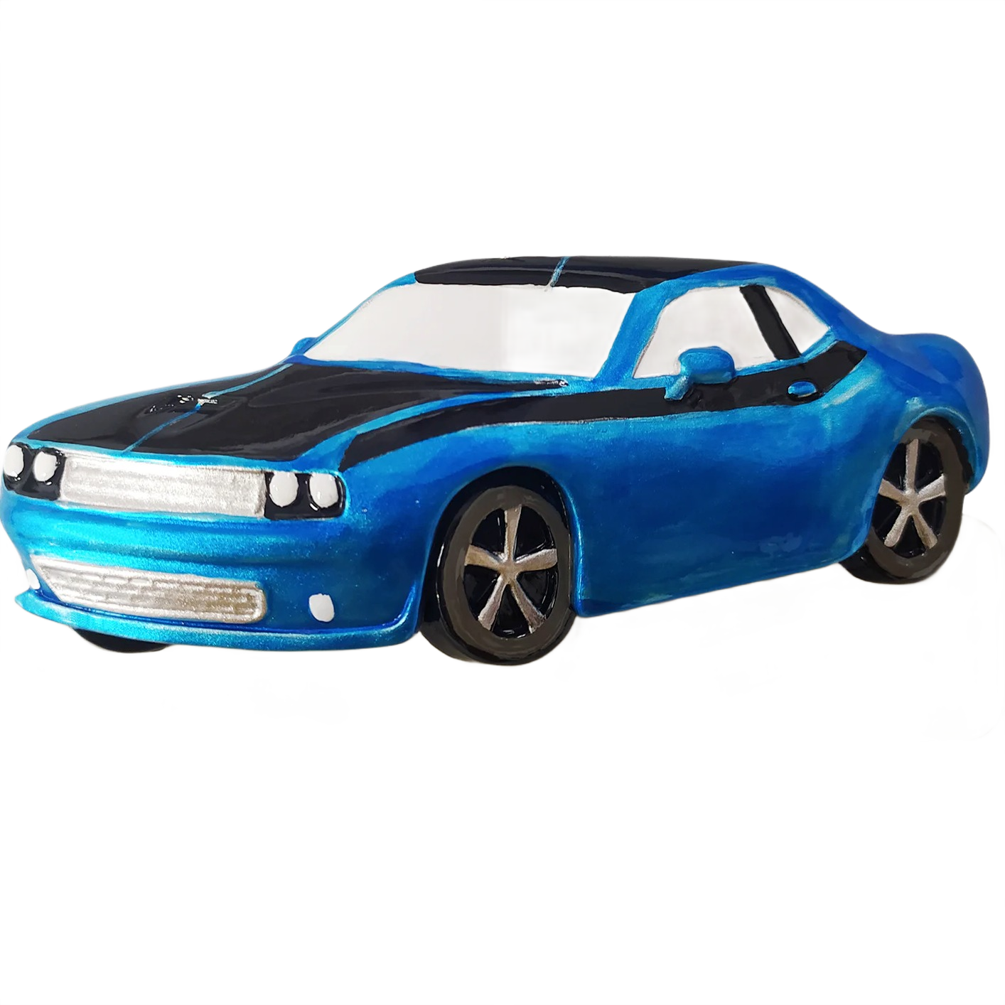 Blue and black sporty muscle car ornament for Christmas Ornaments & Tree Decorations under $50 collection
