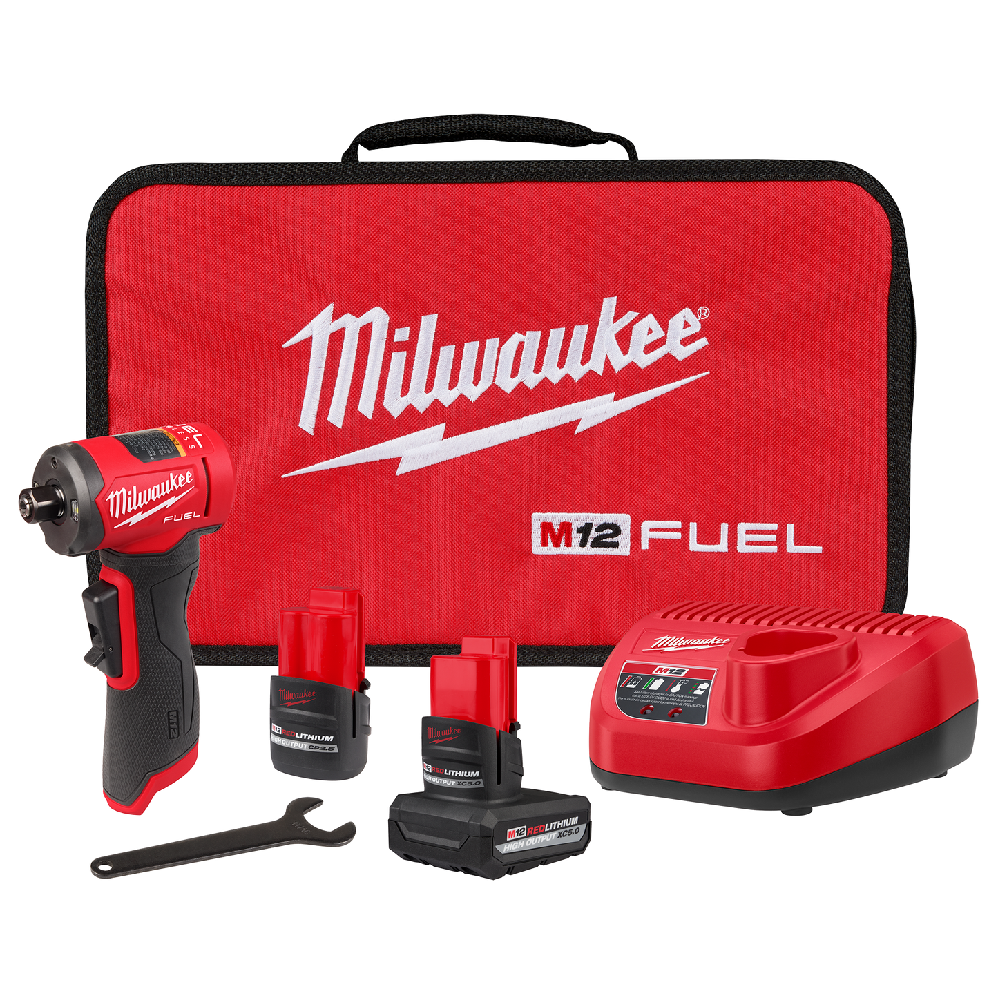 Milwaukee M12 FUEL™ 1/4" Right Angle Die Grinder Kit