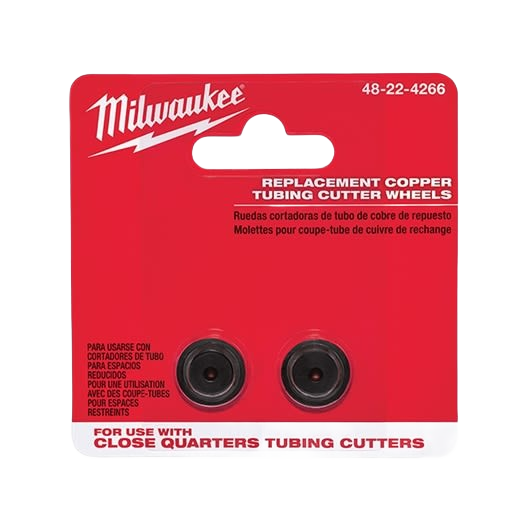 Milwaukee replacement copper cutter wheels for close quarters tubing cutters, two-piece set for home improvement tools