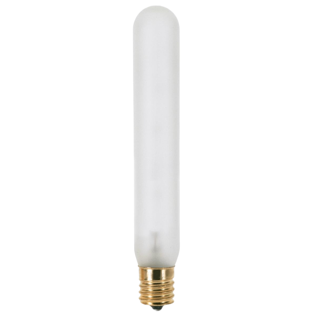 Frosted T6 incandescent bulb with intermediate base, designed for lighting and electrical home improvement under $50 collections