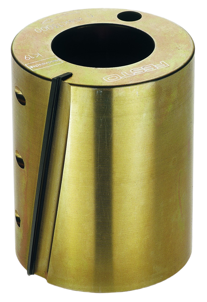Brass-colored smooth planer head accessory with black blade insert for precision woodworking tools and home improvement tasks