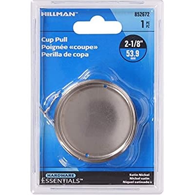 Hillman satin nickel cup pull in original packaging for door knobs and hardware under 50 dollars collection