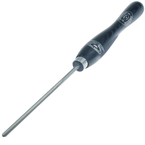 Black-handled spindle gouge with cryogenically treated steel blade for precision woodworking under $50 tools collection