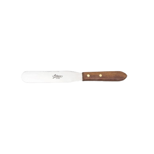 6-inch icing spatula with wooden handle for precise cake decorating in kitchenware and bakeware collections