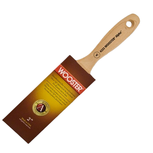 2-inch varnish paint brush with natural wood handle designed for precise finishing in home improvement projects