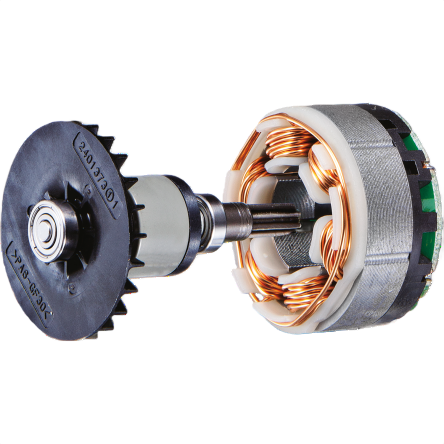 Copper coil motor stator and rotor assembly component for power tools and home improvement use