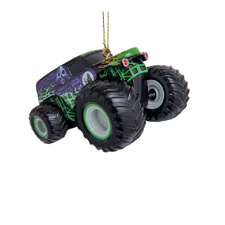 Personalized Monster Jam Grave Digger ornament with ghost design, for Christmas tree decorations under $50 collection