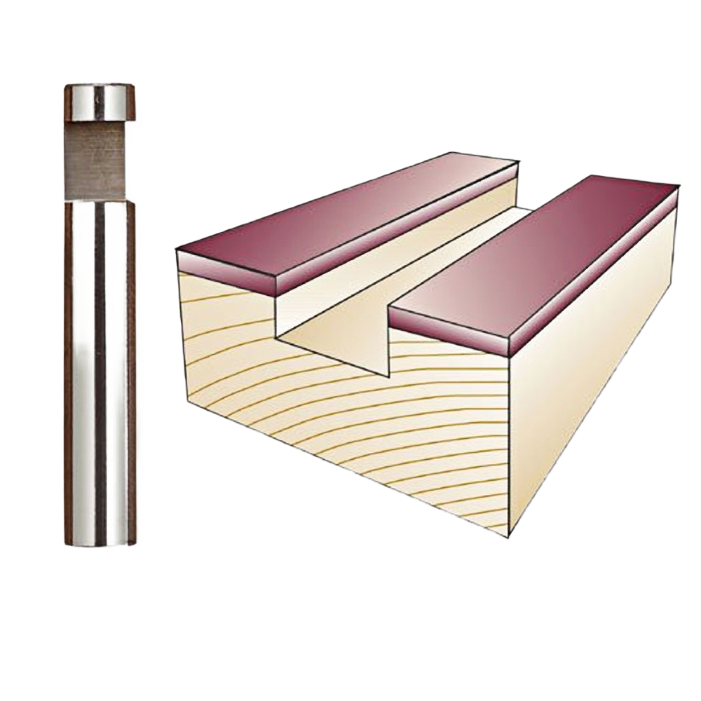Whiteside dado trim bit with small pilot designed for flush trimming laminates in woodworking tool accessories under $50
