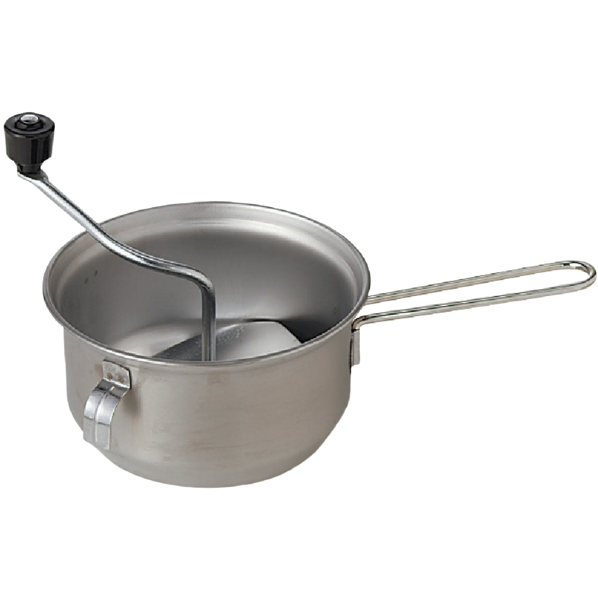 Stainless steel Foley food mill with fine mesh screen and long handle for mashing and straining in kitchen appliances under $100