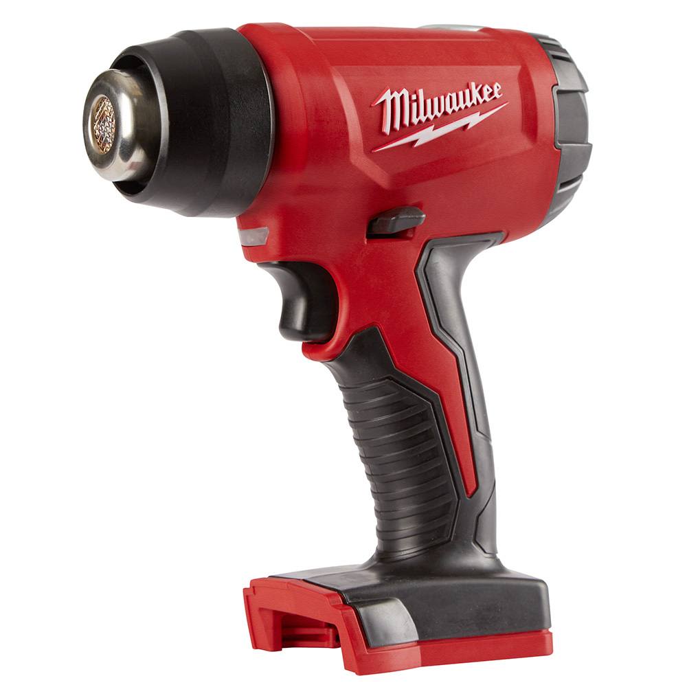 Red and black cordless heat gun with ergonomic grip, part of Milwaukee Power Tools and Electric Power Tools collections for home improvement