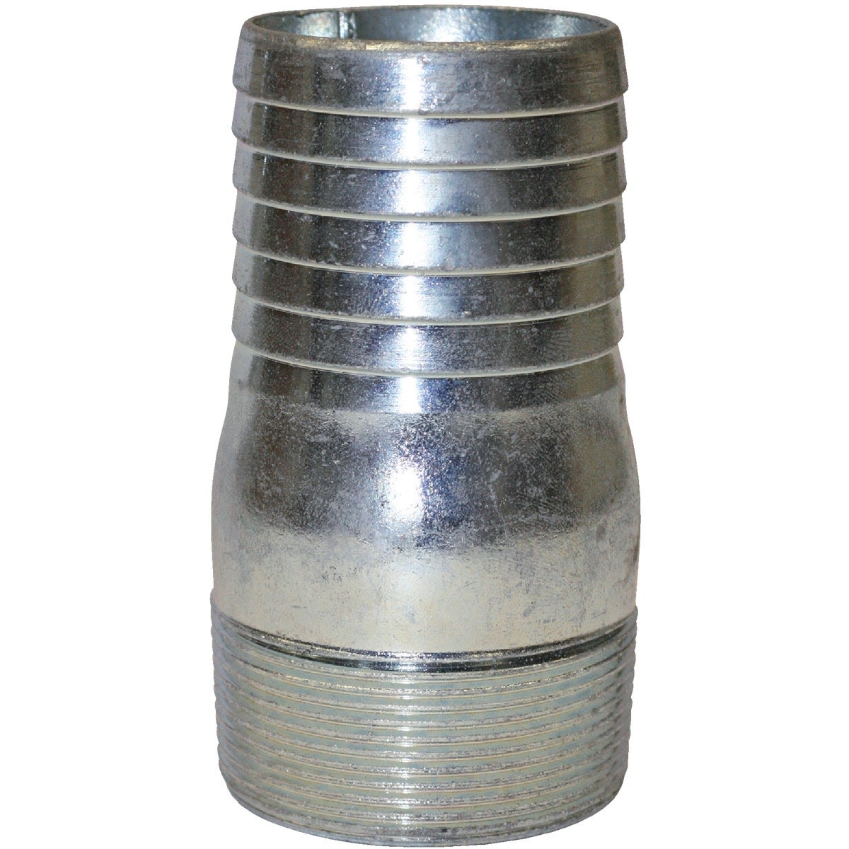 Galvanized steel male adapter with threaded end for plumbing and pipes in home improvement collections under 50 dollars