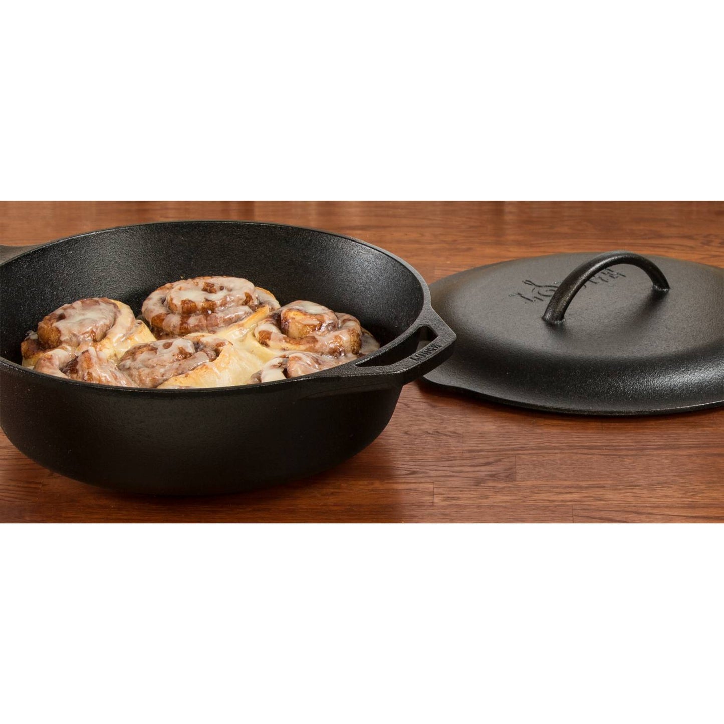 Extra deep cast iron chicken fryer with lid and handle from Lodge Cast Iron kitchenware under $100 for home improvement tools