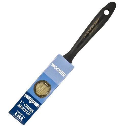 Wooster varnish brush with white China bristle and rust-resistant ferrule for smooth finish in paint brushes collection under $50