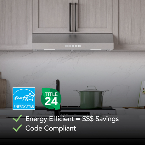30" Under-Cabinet Range Hood, 350 MAX Blower CFM, 3 Speed