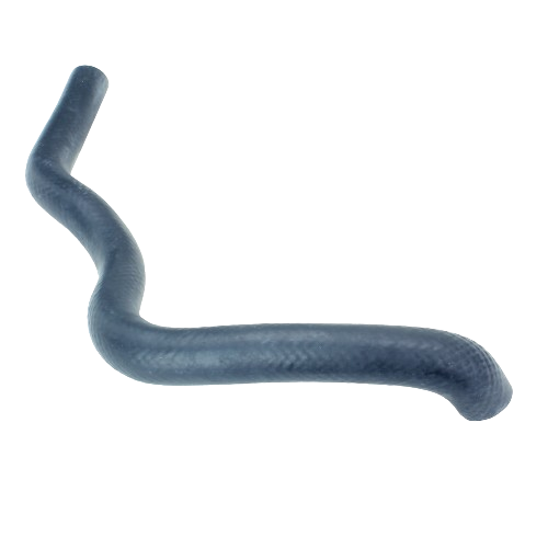 Curved black radiator hose for automotive and tractor engine cooling systems and repair applications