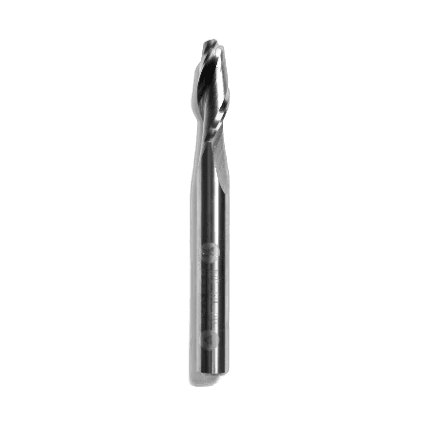 Up-spiral flat router bit with two cutting flutes for woodworking and tool accessories in home improvement collections