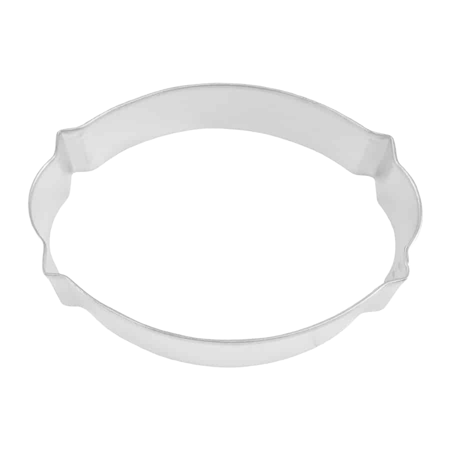 Tinplated steel cameo plaque cookie cutter for creative baking in kitchenware and bakeware collections under $50