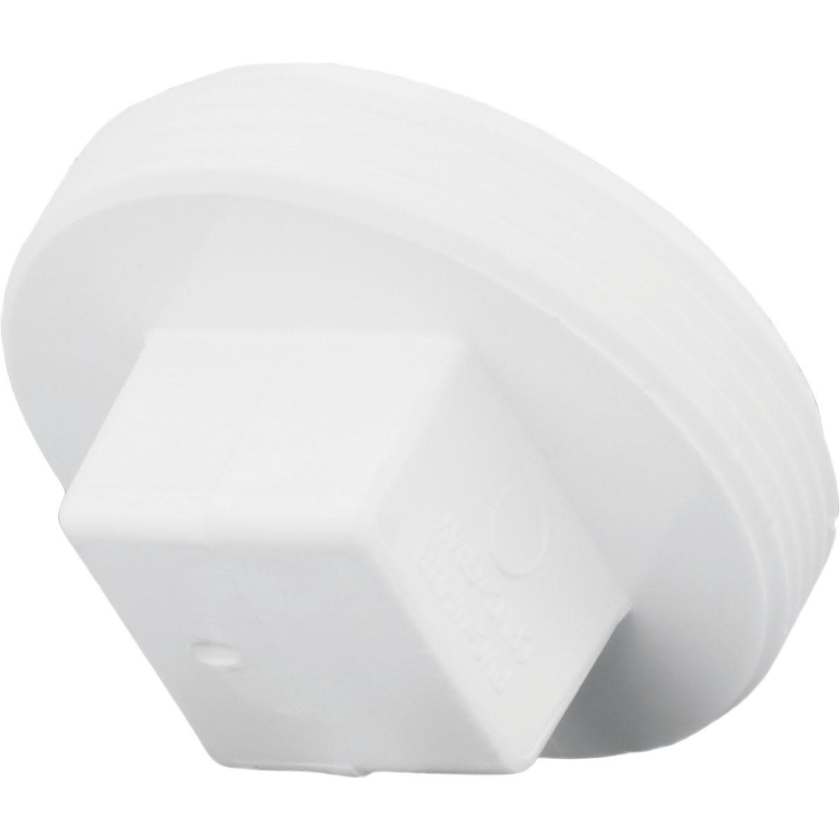 White PVC cleanout plug with square head and threaded design for plumbing and pipes & fittings under $50 collections