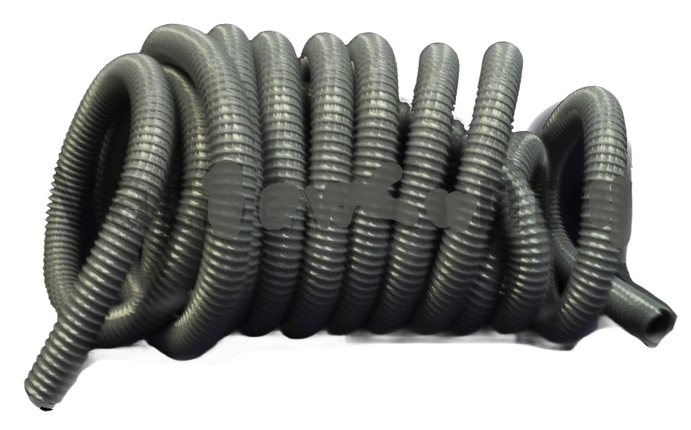 Coiled steel industrial vacuum hose with 1-1/2 inch diameter for heavy-duty tools and home improvement tasks