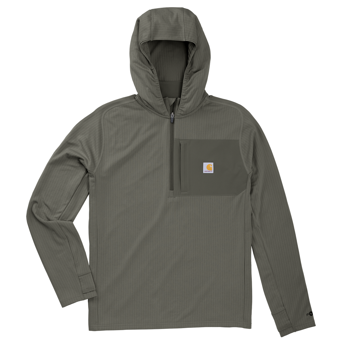 Carhartt Men's Force Ironwood Relaxed Half-Zip Hoodie