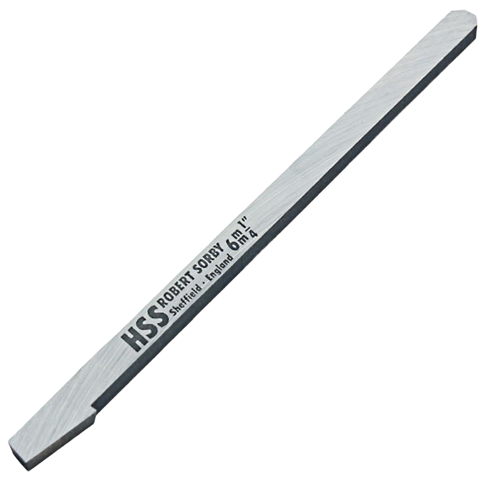 High-speed steel micro tool blade with angled tip for fine woodworking in Robert Sorby tool collection under $50