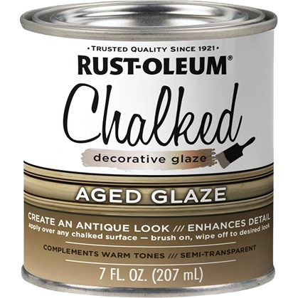 Rust-Oleum semi-transparent aged glaze in 7 oz can for decorative finishes and home improvement projects under $50 collections
