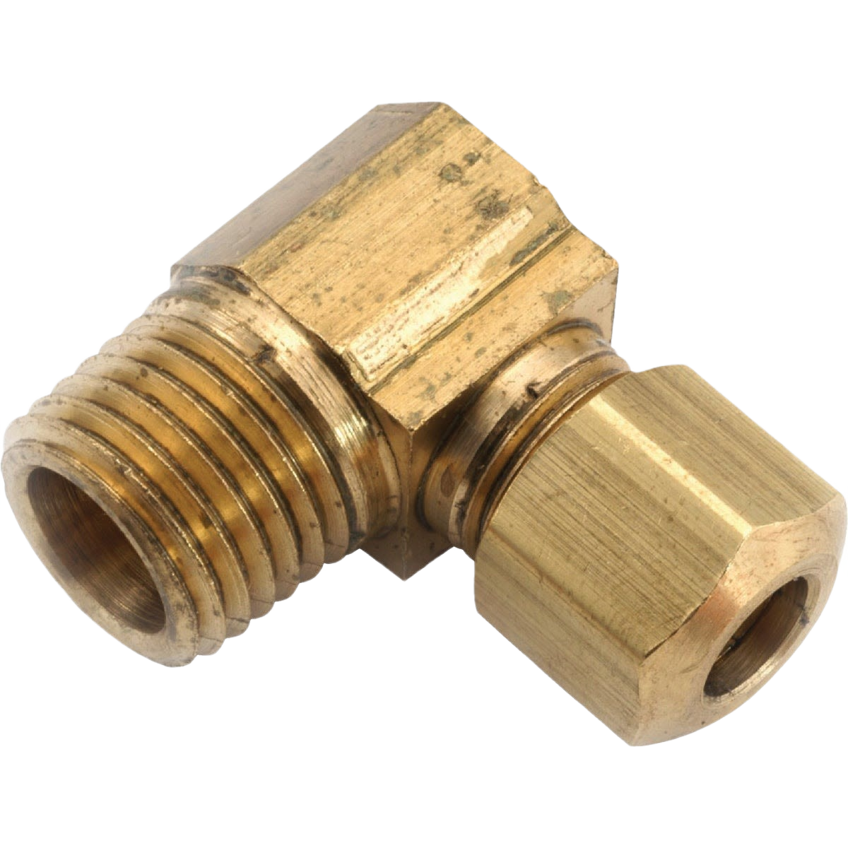 Brass 90-degree compression elbow fitting for 1/4-inch tubing in plumbing and irrigation under $50 collections